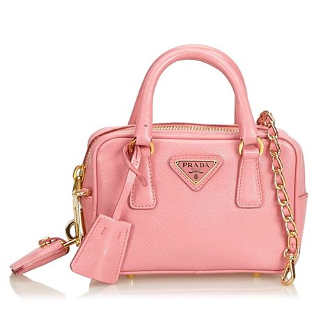 prada pink purses|small pink prada purse.